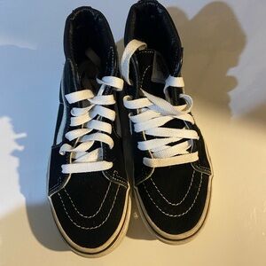 Kids Black High-Top Sneakers